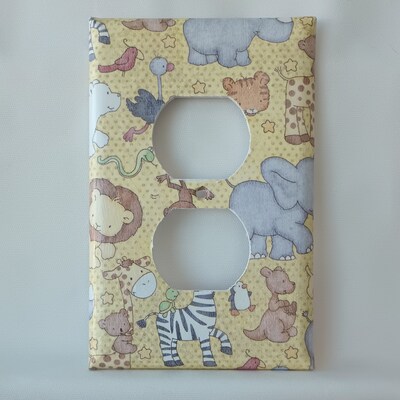 Cute Baby Animals Light Switch Cover - image1
